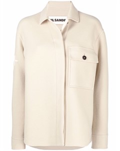 Куртка рубашка с логотипом Jil sander