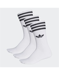 Носки Solid Crew Sock White Black 2021 Adidas