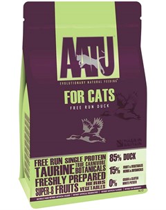 Cat Duck беззерновые для взрослых кошек с уткой 8 кг Aatu