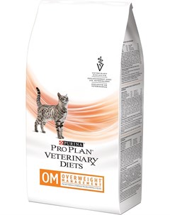 Сухой корм Pro Plan Veterinary Diets Feline OM диета для кошек 0 35 кг Purina