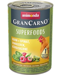 Влажный корм для собак Gran Carno Superfoods c курицей 0 4 кг Animonda