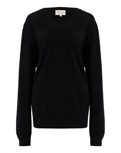 Черный кашемировый пуловер New Serafini Loulou studio