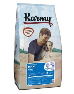Сухой корм для собак с индейкой для крупных пород 15 кг Karmy