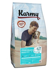 Сухой корм для собак с ягненком для средних и крупных пород 15 кг Karmy