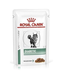 Diabetic Кусочки паштета в соусе для кошек при заболевании диабетом 85 гр Royal canin
