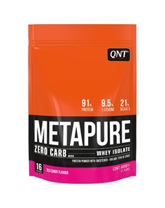 Изолят сывороточного протеина METAPURE красная конфета 480 гр Qnt