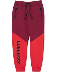 Двухцветные спортивные брюки Burberry kids