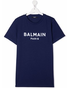 Футболка с логотипом Balmain kids