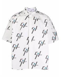 Рубашка с короткими рукавами и геометричным узором C2h4