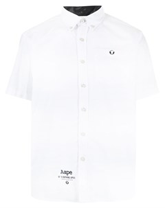 Рубашка с короткими рукавами и нашивкой логотипом Aape by a bathing ape
