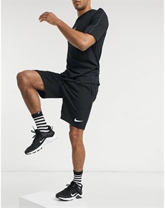 Черные флисовые шорты Dry Nike training
