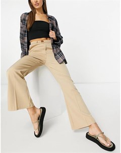 Расклешенные классические брюки с высокой талией от комплекта Fashion union