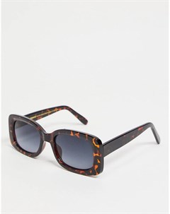 Квадратные солнцезащитные очки в коричневой черепаховой оправе в стиле унисекс Salo A.kjaerbede