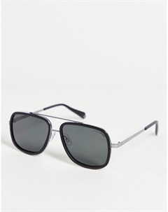 Солнцезащитные очки в стиле унисекс с квадратными линзами Polaroid