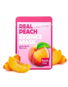 FarmStay Тканевая маска для лица с экстрактом персика 23мл Farmstay