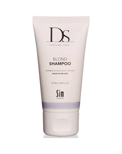 DS Blonde Shampoo Шампунь для светлых и седых волос без отдушек 50мл Sim sensitive