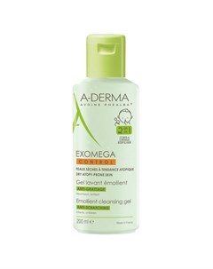 Гель для тела и волос Exomega Control 2 в1 200 мл A-derma
