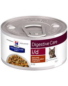 Hill s Prescription Diet I d Digestive Care Stews для взрослых кошек при заболеваниях желудочно кише Hill`s