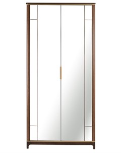 Шкаф двустворчатый модерн коричневый 109x230x60 см R-home