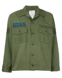 As65 рубашка с вышивкой m зеленый As65