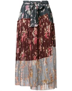 Zimmermann плиссированная юбка с цветочным принтом Zimmermann