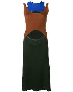 Sonia rykiel расклешенное платье дизайна колор блок Sonia rykiel