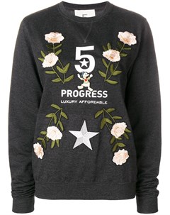 5 progress свитер джерси с заплатками
