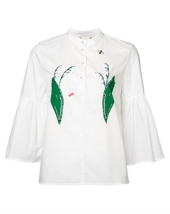 Muveil блузка с аппликацией ландышей 38 белый Muveil