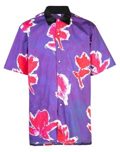 Prabal gurung рубашка с короткими рукавами и цветочным принтом xs фиолетовый Prabal gurung