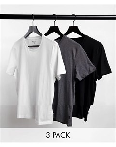 Набор из 3 футболок разных цветов Burton menswear