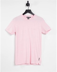 Розовая футболка с круглым вырезом French connection