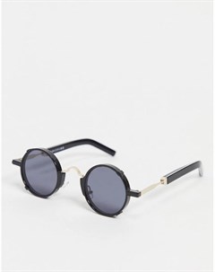 Черные круглые солнцезащитные очки в стиле унисекс Euph 2 Spitfire