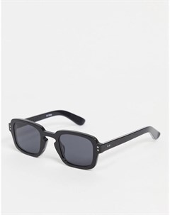 Черные квадратные солнцезащитные очки в стиле унисекс Cut Fifteen Spitfire