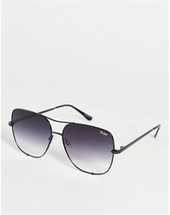 Черные солнцезащитные очки унисекс в стиле мореплавателя Quay High Key Quay australia