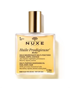 Сухое масло для лица тела и волос Huile Prodigieuse Lim Ed Florale желтый 100мл Nuxe
