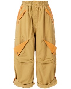 Marc jacobs широкие брюки с карманами карго нейтральные цвета Marc jacobs