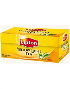 Чай черный Yellow Label 50 пакетиков Lipton