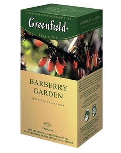 Чай черный Barberry Garden 25 пакетиков Greenfield