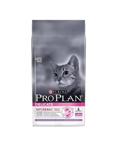 Сухой корм Pro Plan Delicate для кошек с чувствительным пищеварением индейка 10кг Purina pro plan