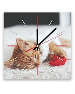 Часы настенные Котик с мышкой Decoretto