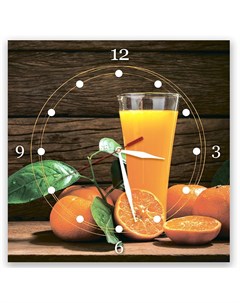 Часы настенные Апельсиновый фреш Decoretto