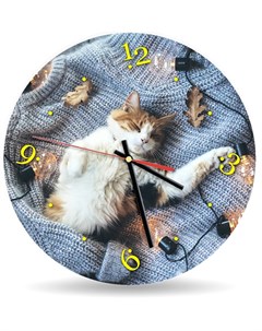 Часы настенные Уютный котик Decoretto