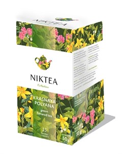 Чай зеленый Красная Поляна с растительным сырьем 25 пакетиков Niktea