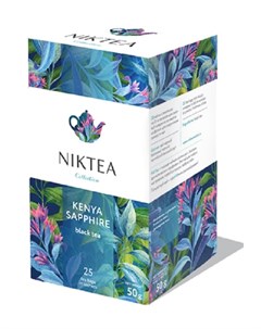 Чай черный Кения Сапфир байховый 25 пакетиков Niktea