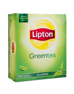 Чай зеленый Classic 100 пакетиков Lipton