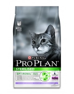 Сухой корм ProPlan Sterilised для кастрированных и стерилизованных кошек индейка 1 5кг Purina pro plan