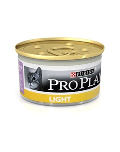 Влажный корм ProPlan Light для кошек с избыточным весом индейка 85гр Purina pro plan
