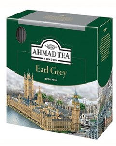 Чай черный Tea Эрл Грей 100 пакетиков Ahmad