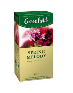 Чай черный Spring Melody 25 пакетиков Greenfield