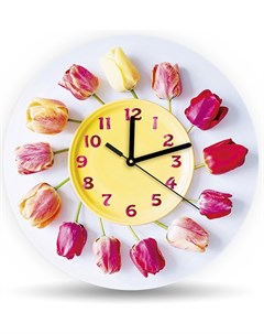Часы настенные Тюльпаны Decoretto